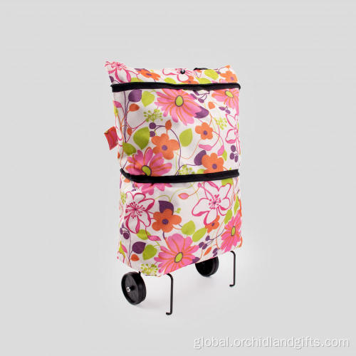 Large capacity shopping bag with wheels